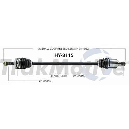 Surtrack Axle Cv Axle Shaft, Hy-8115 HY-8115
